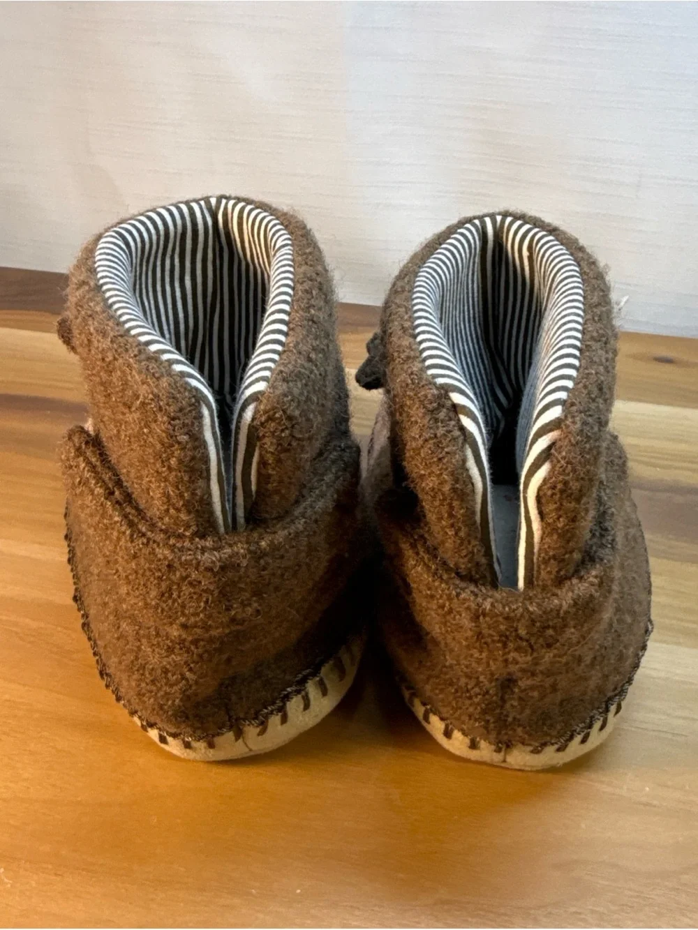 New Hanna Andersson Critter Moose Slippers Bootie Sherpa Fleece Sz 13-1 Wool